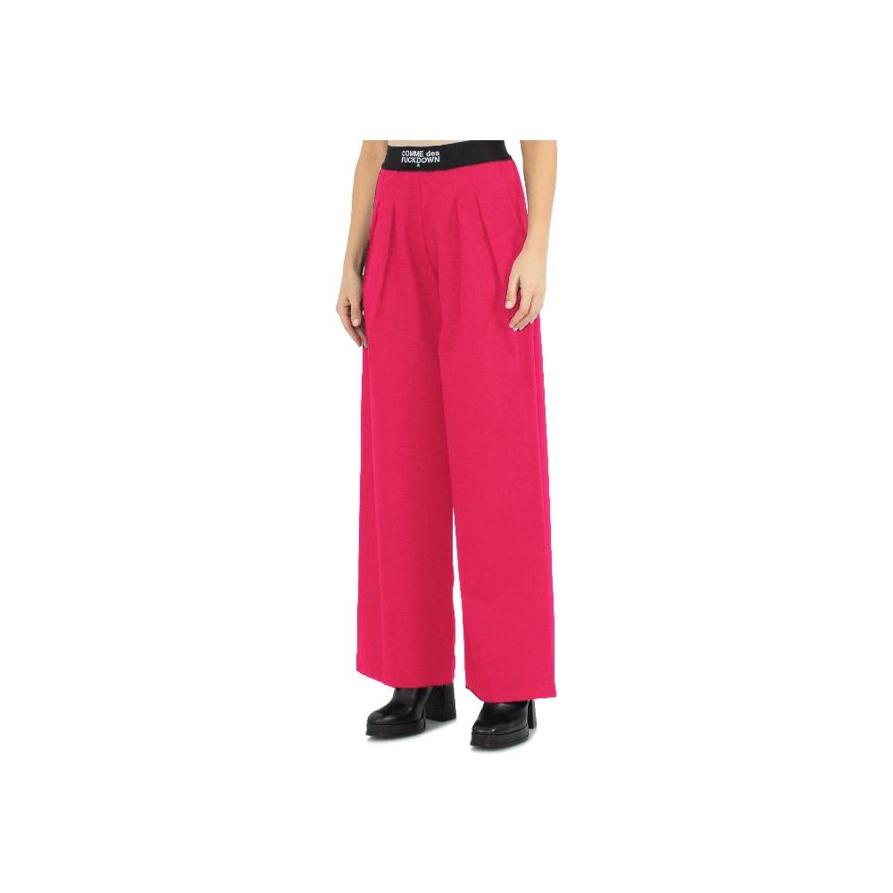 Comme Des Fuckdown Fuchsia Polyester Jeans & Pant Comme Des Fuckdown Maroon