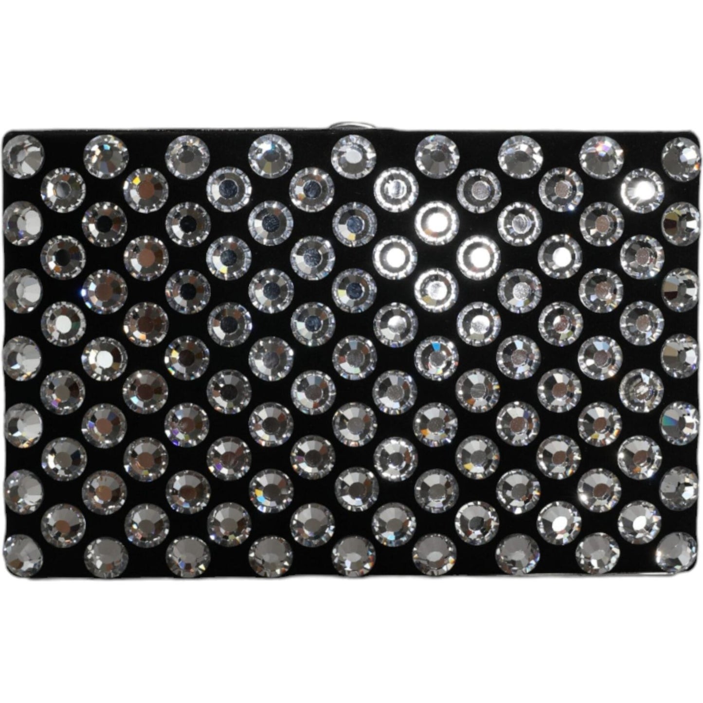 Dolce & Gabbana Black Velvet Crystal Clutch Evening Party Purse Bag Dolce & Gabbana Black