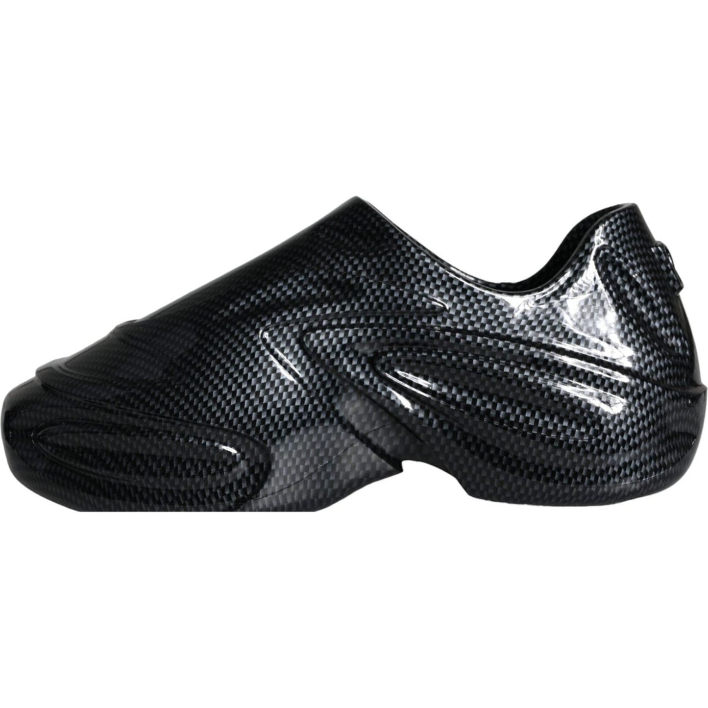 Dolce & Gabbana Black Foiled Rubber Toy Low Top Men Sneakers Shoes Dolce & Gabbana Dark Slate Gray