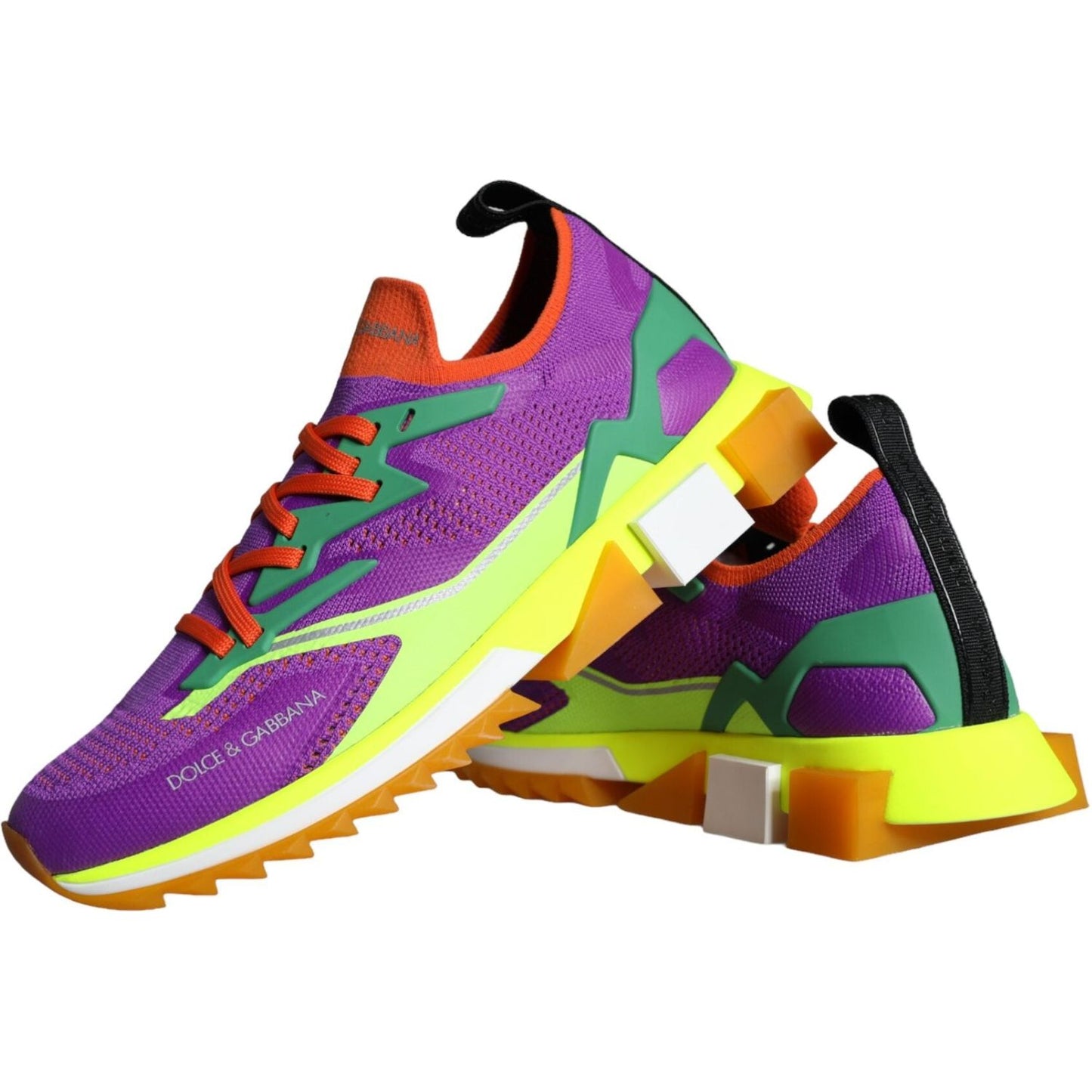 Dolce & Gabbana Multicolor Super King Low Top Sneakers Shoes Dolce & Gabbana Maroon