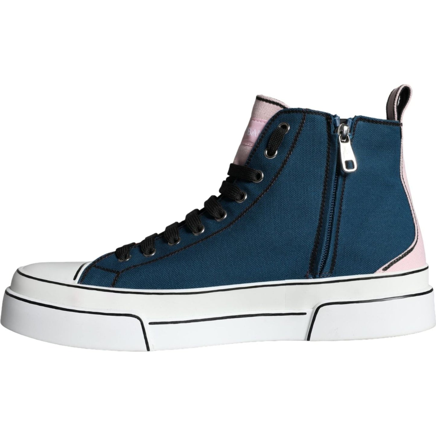 Dolce & Gabbana Multicolor Patchwork High Top Sneaker Shoes Dolce & Gabbana Dark Slate Gray