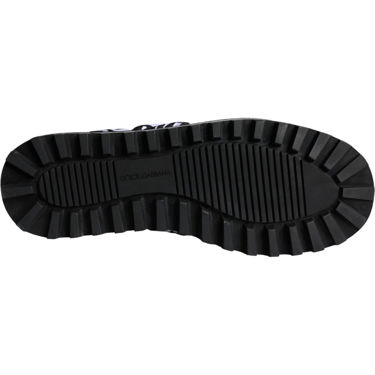 Dolce & Gabbana Black White Quilted Logo Sandals Slides Shoes Dolce & Gabbana Black