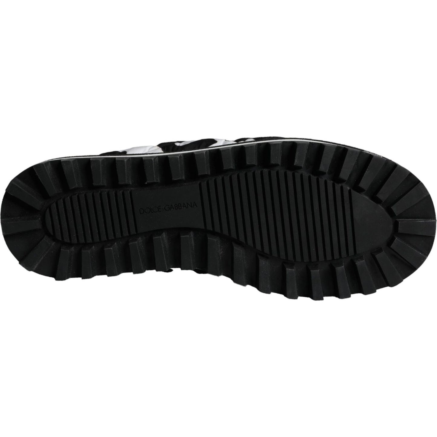 Dolce & Gabbana Black White Quilted Logo Sandals Slides Shoes Dolce & Gabbana Black