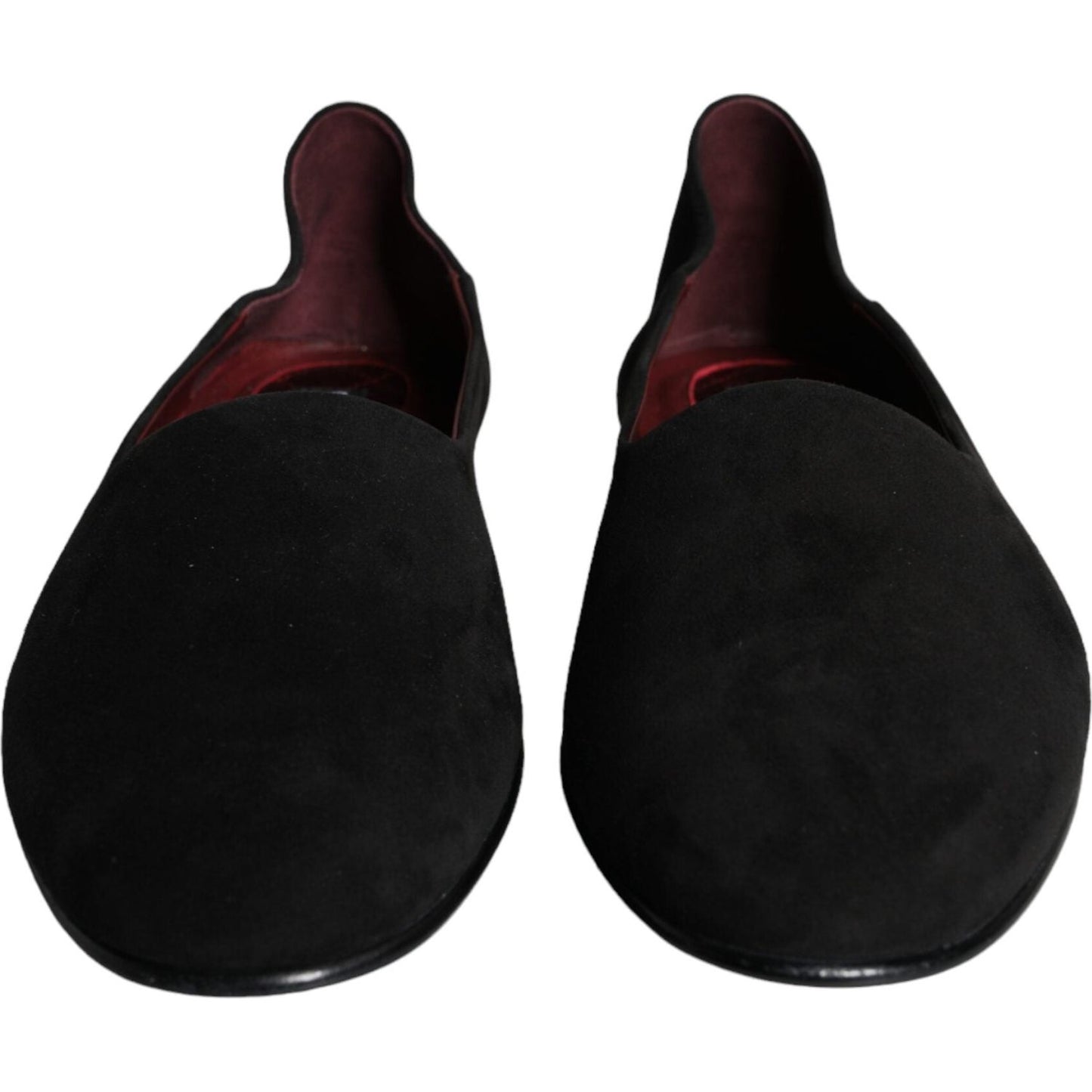 Dolce & Gabbana Black Suede Loafers Formal Slip On Shoes Dolce & Gabbana Black