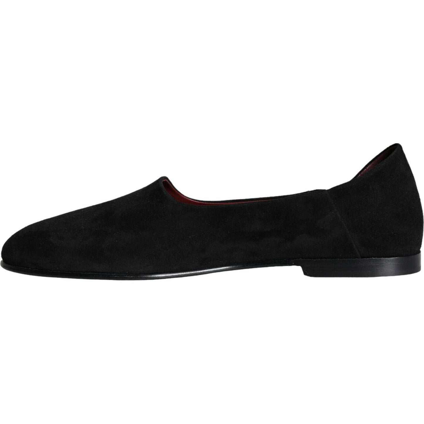 Dolce & Gabbana Black Suede Loafers Formal Slip On Shoes Dolce & Gabbana Black