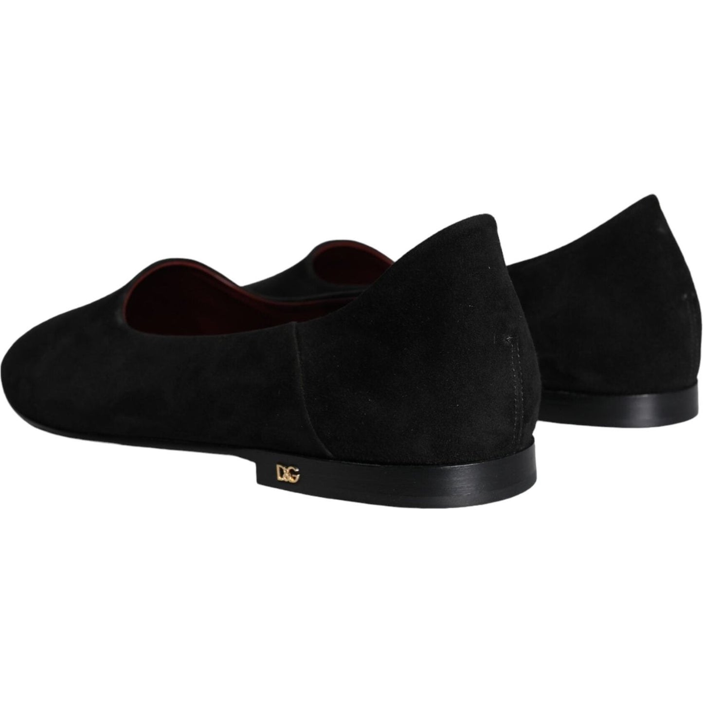 Dolce & Gabbana Black Suede Loafers Formal Slip On Shoes Dolce & Gabbana Black