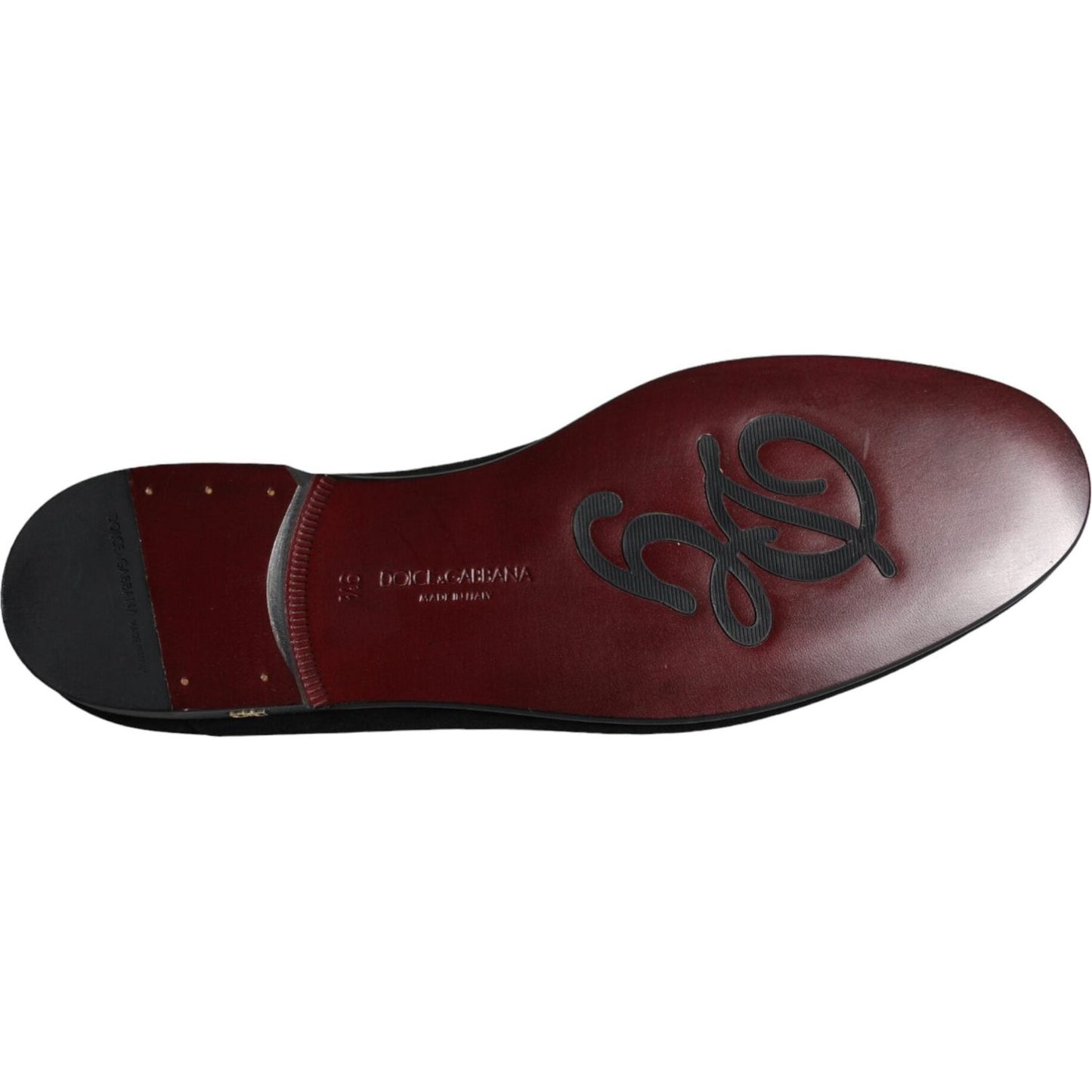 Dolce & Gabbana Black Suede Loafers Formal Slip On Shoes Dolce & Gabbana Black