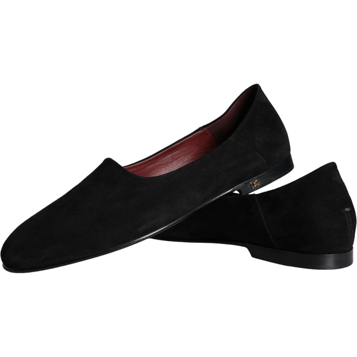 Dolce & Gabbana Black Suede Loafers Formal Slip On Shoes Dolce & Gabbana Black