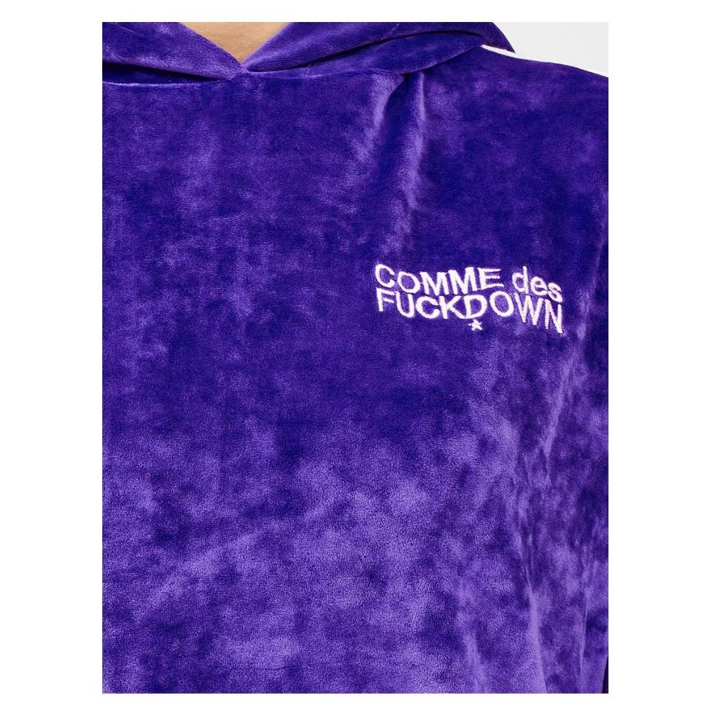 Comme Des Fuckdown Purple Polyester Sweater Comme Des Fuckdown Dark Slate Blue
