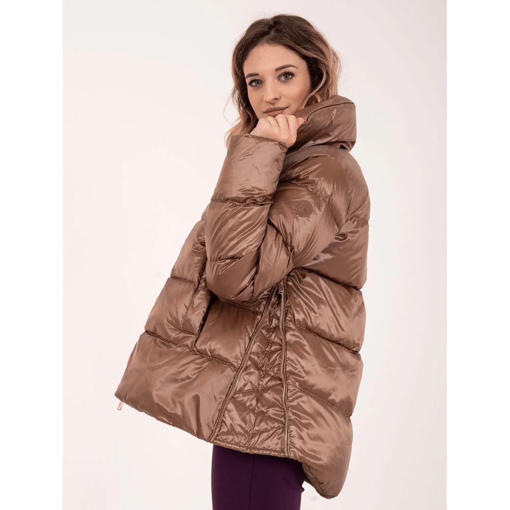 People Of Shibuya Brown Polyester Jackets & Coat People Of Shibuya Misty Rose