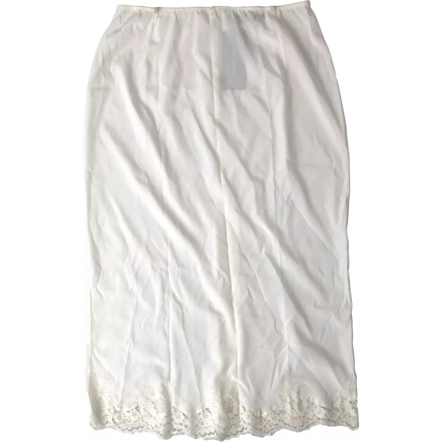 Dolce & Gabbana White Lingerie Half Slip Sleepwear Underwear Dolce & Gabbana Light Gray