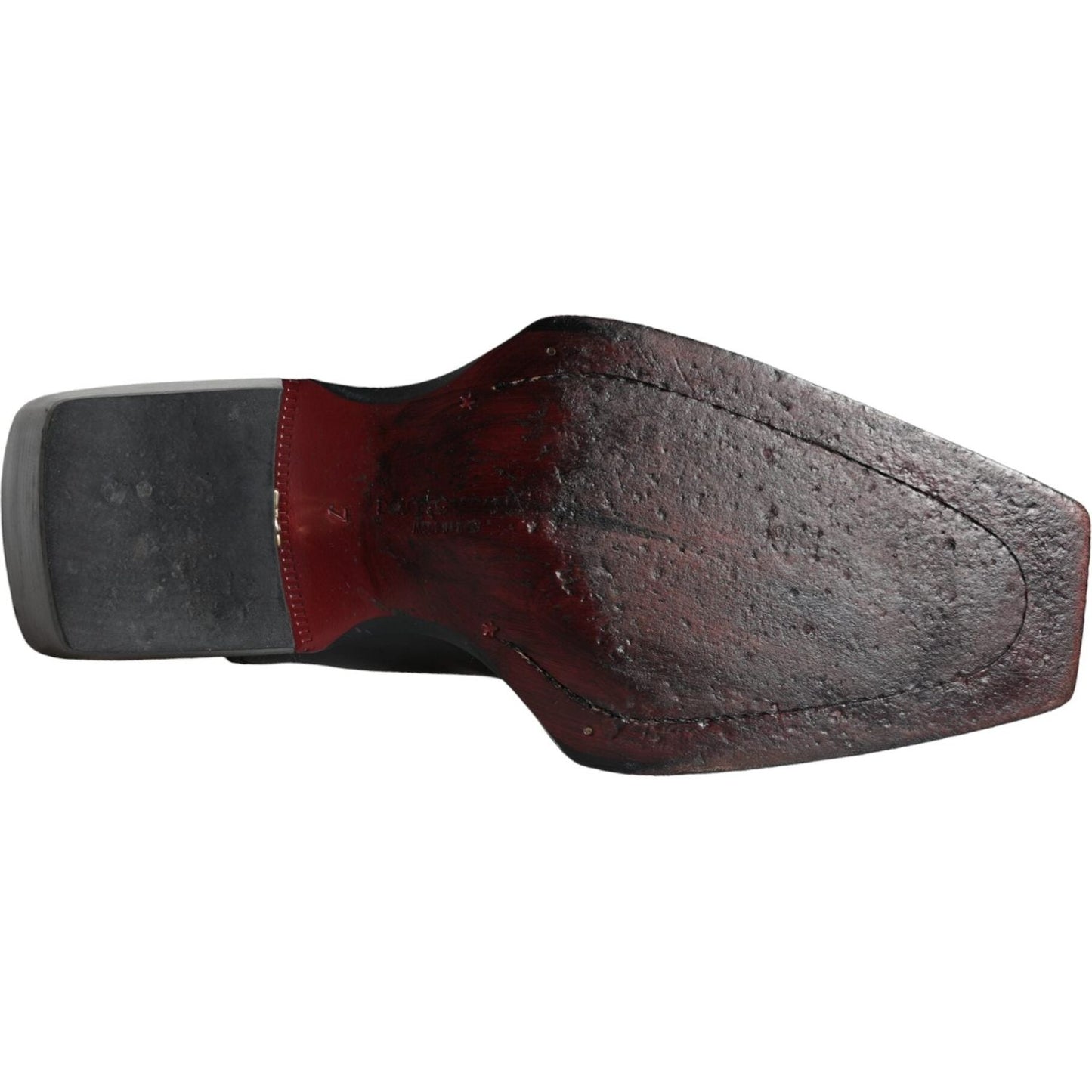Dolce & Gabbana Black Calfskin Leather Derby Dress Men Shoes Dolce & Gabbana Dark Slate Gray