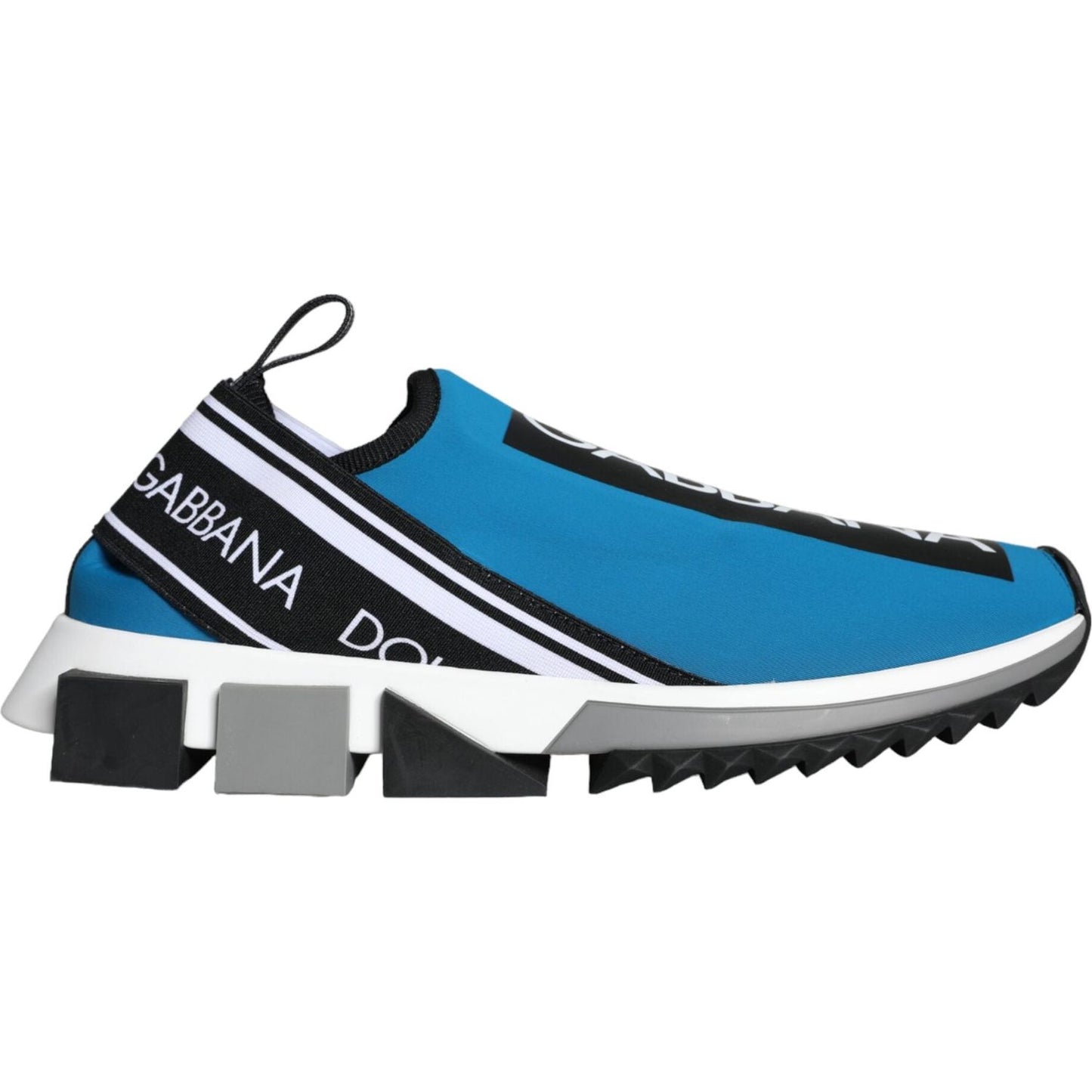 Dolce & Gabbana Blue Logo Low Top Sorrento Men Sneakers Shoes Dolce & Gabbana Light Gray