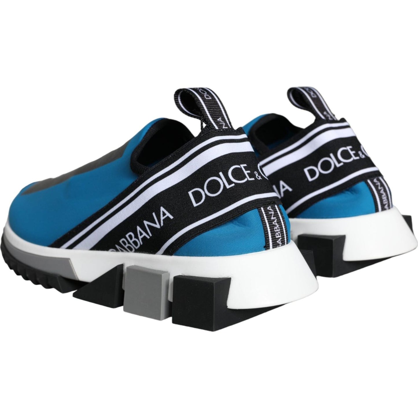 Dolce & Gabbana Blue Logo Low Top Sorrento Men Sneakers Shoes Dolce & Gabbana Dark Slate Gray