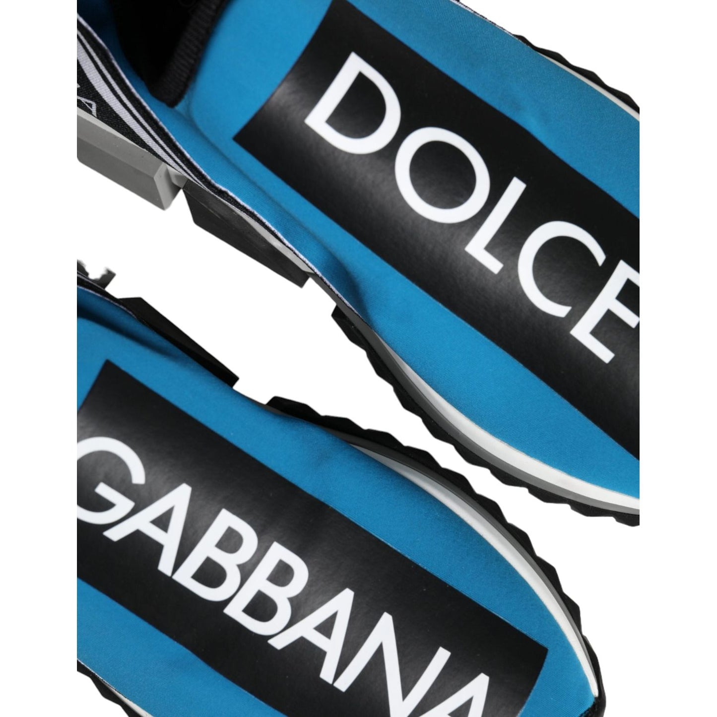 Dolce & Gabbana Blue Logo Low Top Sorrento Men Sneakers Shoes Dolce & Gabbana Dark Slate Gray