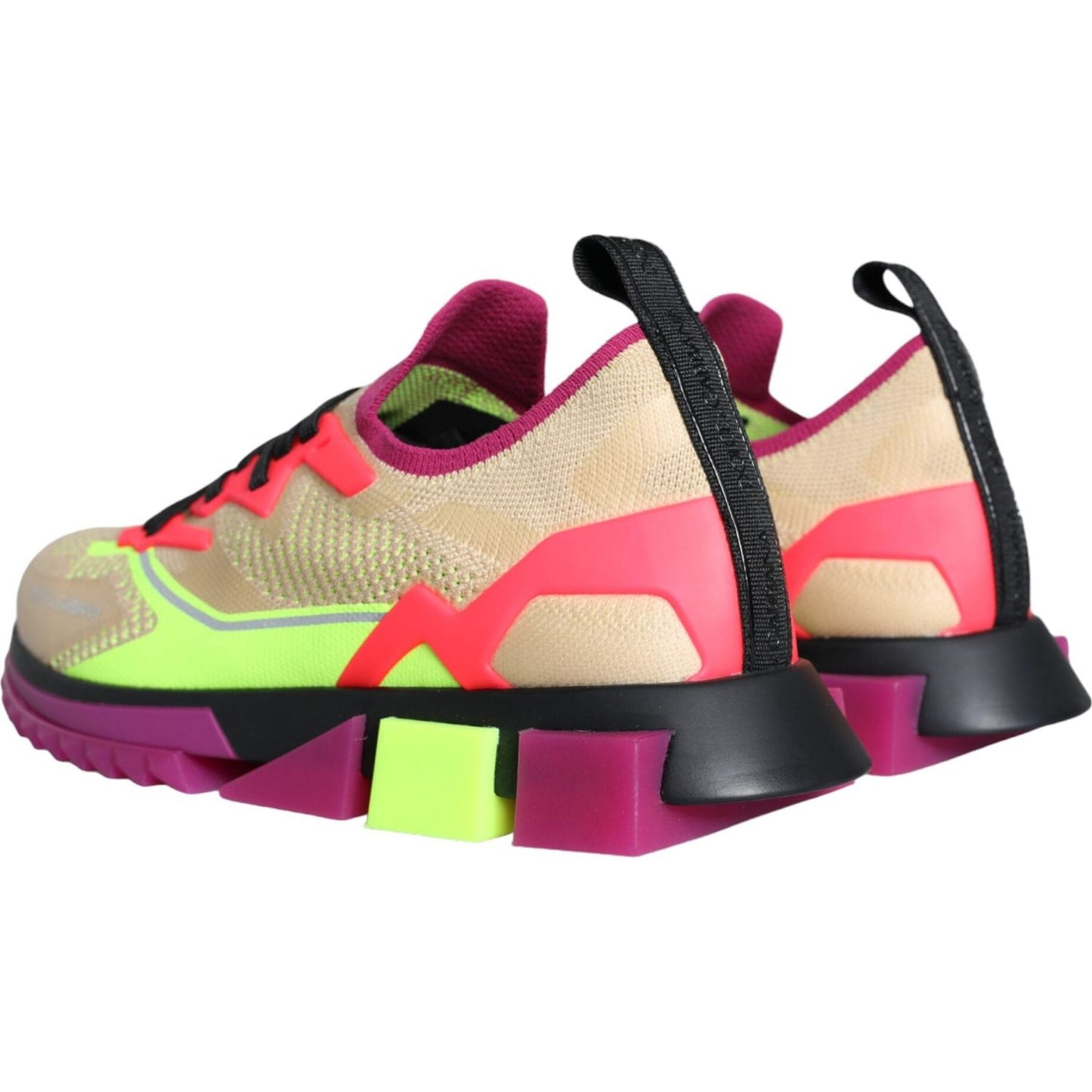 Dolce & Gabbana Multicolor Super King Low Top Sneakers Shoes Dolce & Gabbana Tan