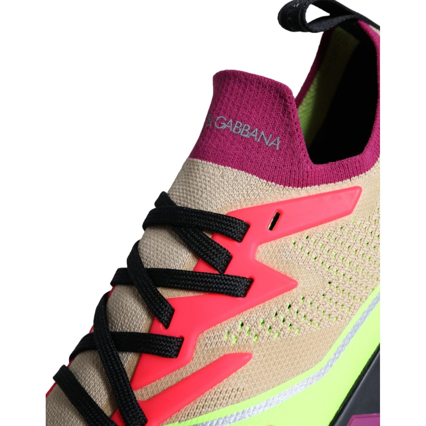 Dolce & Gabbana Multicolor Super King Low Top Sneakers Shoes Dolce & Gabbana Black