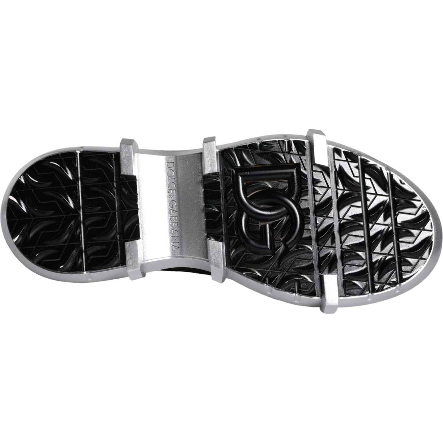 Dolce & Gabbana Black Nylon Galileo High Top Sneakers Shoes Dolce & Gabbana Gray