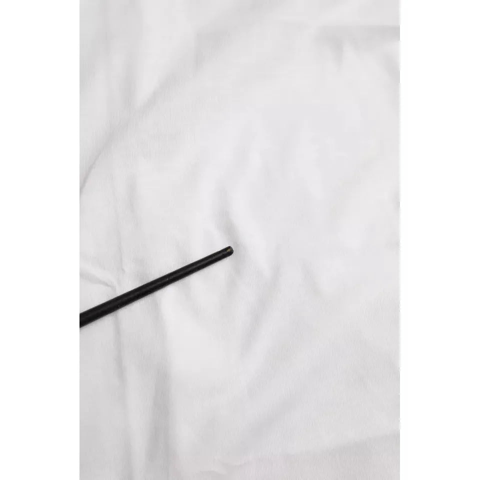 Balenciaga White Cotton Crew Neck Short Sleeves T-shirt Balenciaga Light Gray