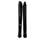Dolce & Gabbana Black Patent Leather Knee High Boots Shoes LA12927-37