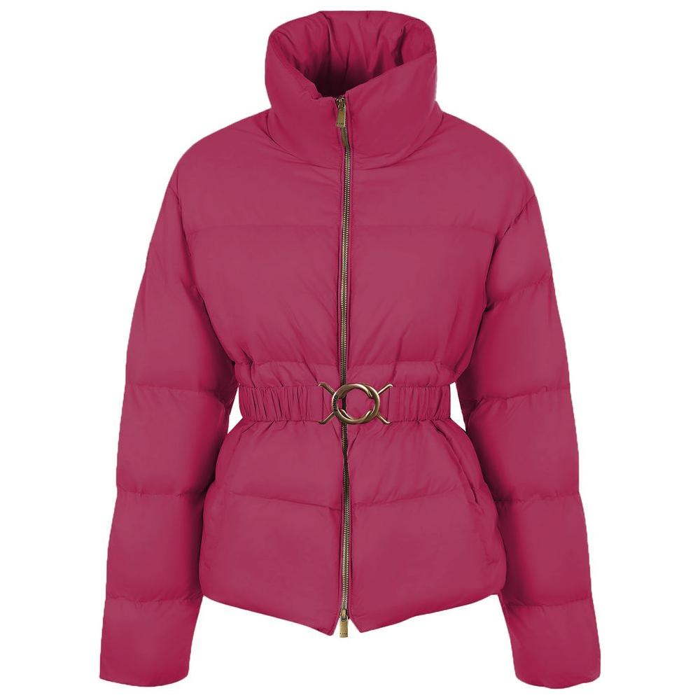 PINKO Fuchsia Nylon Jackets & Coat PINKO Maroon