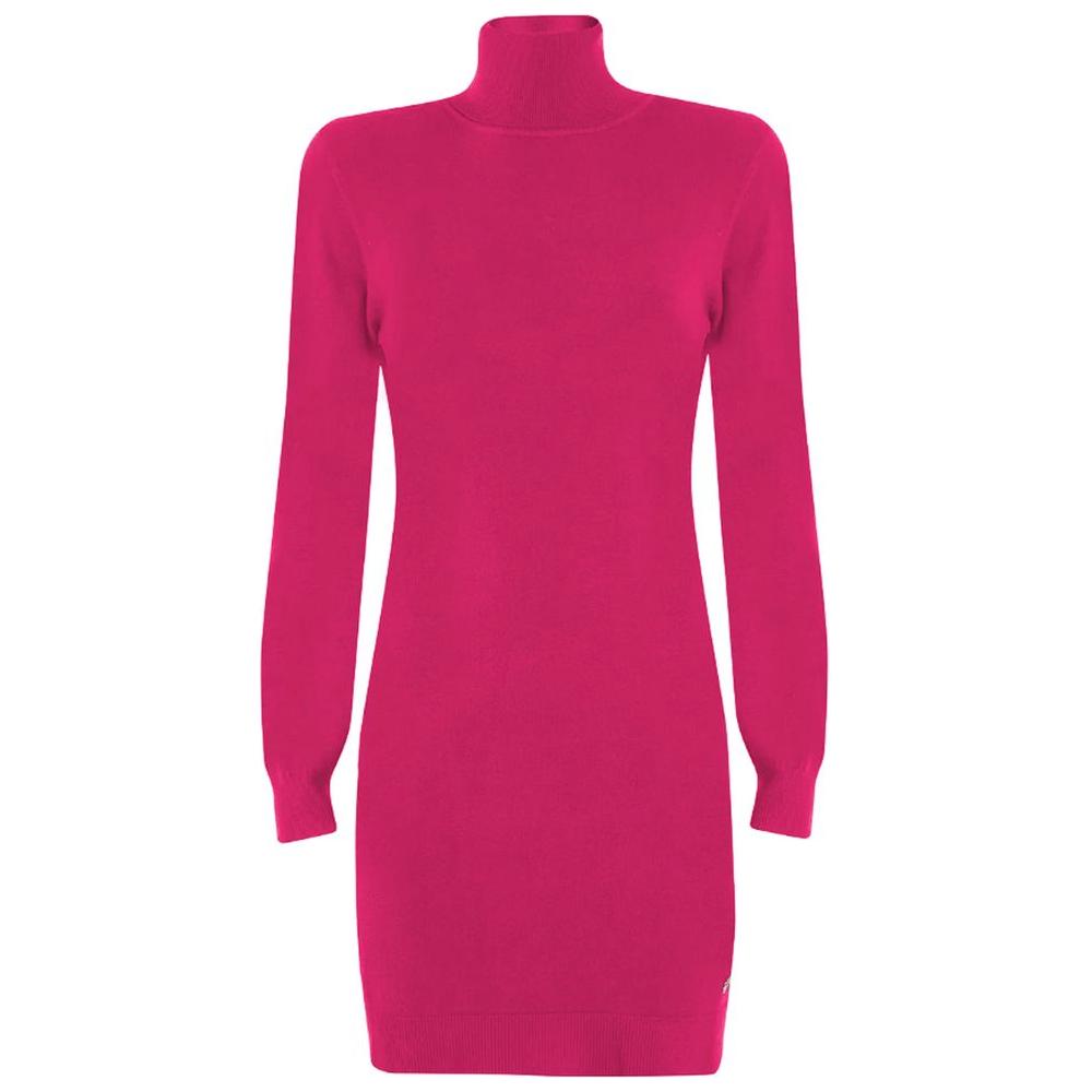 Yes Zee Fuchsia Viscose Dress Yes Zee Maroon