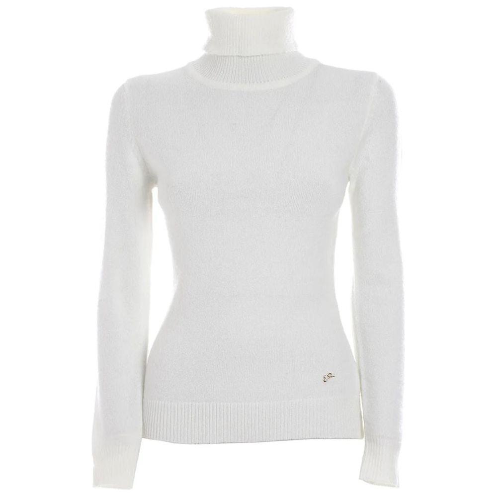 Yes Zee White Viscose Sweater Yes Zee Light Gray