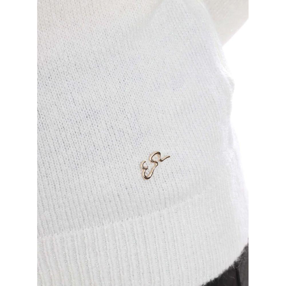 Yes Zee White Viscose Sweater Yes Zee Light Gray