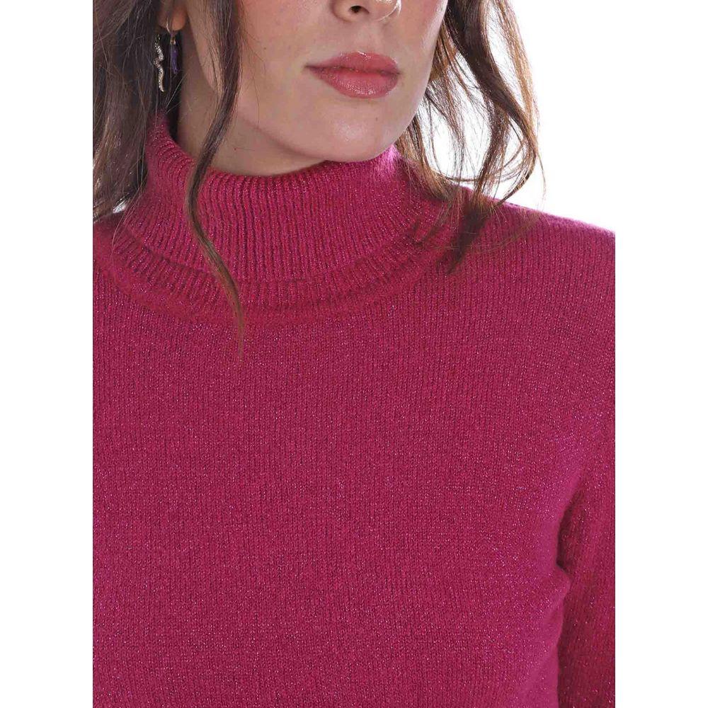 Yes Zee Fuchsia Viscose Sweater Yes Zee Maroon