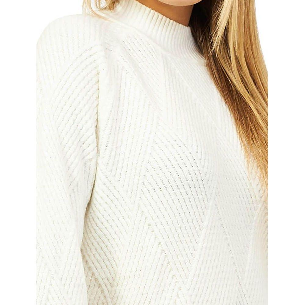 Yes Zee White Acrylic Sweater Yes Zee Beige