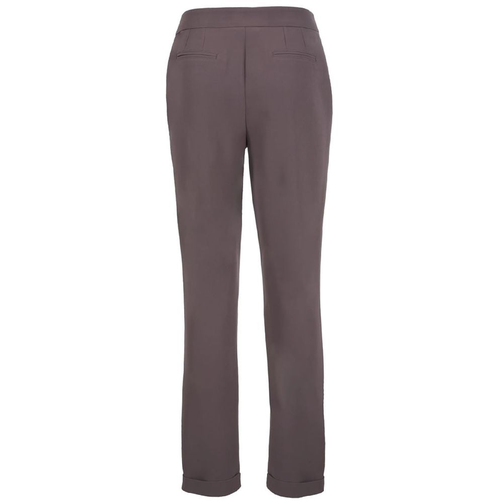 Yes Zee Gray Polyester Jeans & Pant Yes Zee Dim Gray