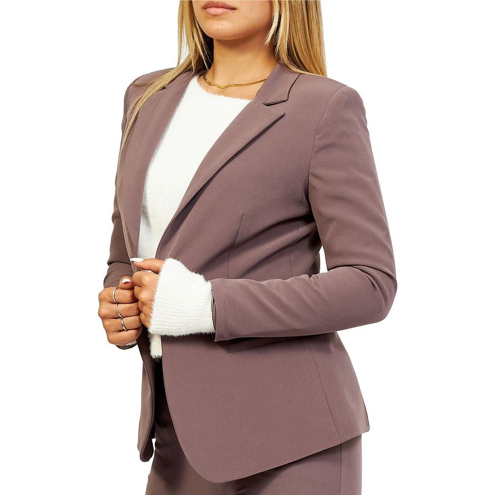 Yes Zee Gray Polyester Suits & Blazer Yes Zee Dim Gray
