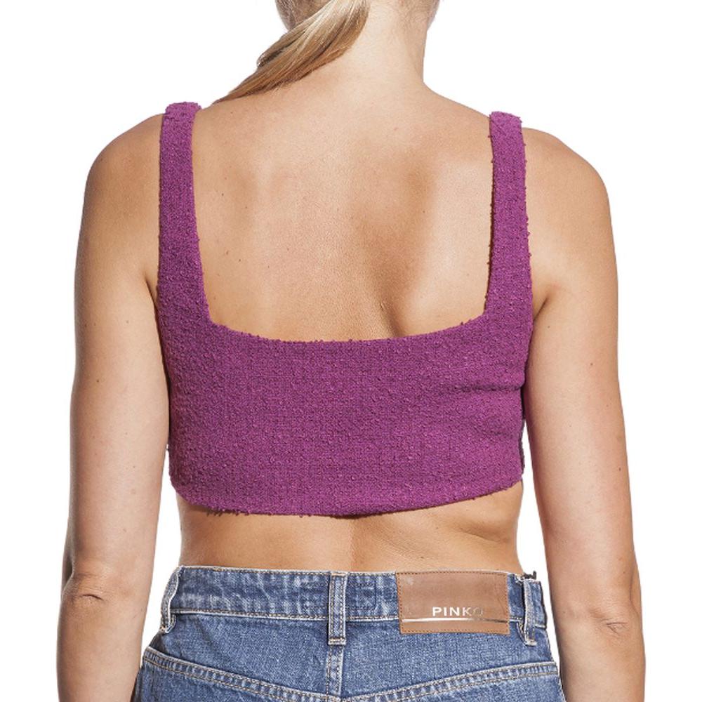 PINKO Purple Cotton Tops & T-Shirt PINKO Rosy Brown