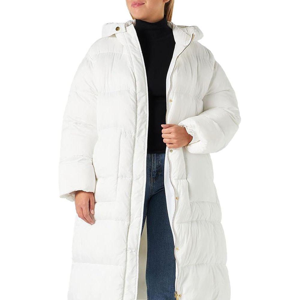PINKO White Nylon Jackets & Coat PINKO Antique White