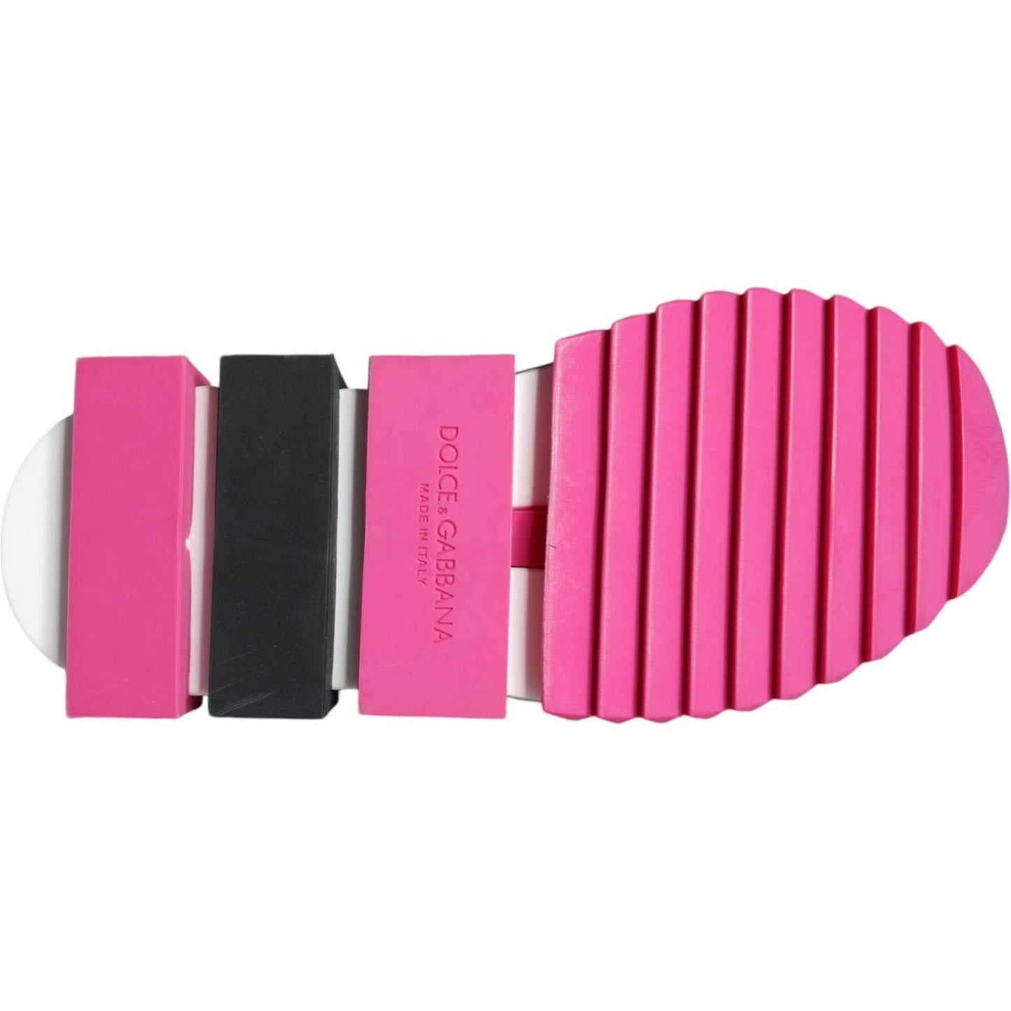 Dolce & Gabbana Pink Sorrento Crystals Low Top Sneakers Shoes Dolce & Gabbana Pale Violet Red