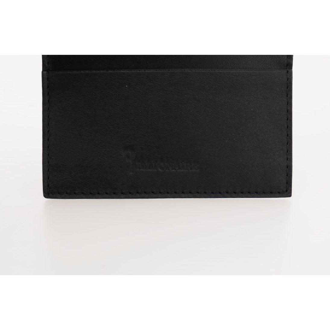 Billionaire Italian Couture Exquisite Black Leather Men's Wallet Wallet Billionaire Italian Couture Lavender