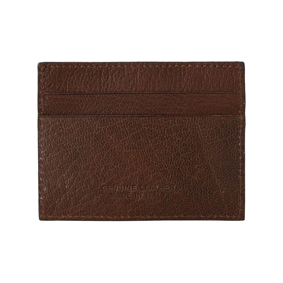 Billionaire Italian Couture Elegant Leather Men's Wallet in Brown Wallet Billionaire Italian Couture Dark Slate Gray