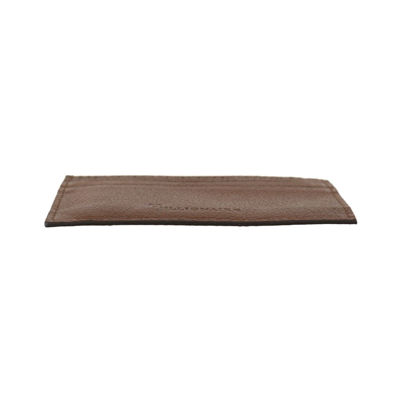 Billionaire Italian Couture Elegant Leather Men's Wallet in Brown Wallet Billionaire Italian Couture Dim Gray