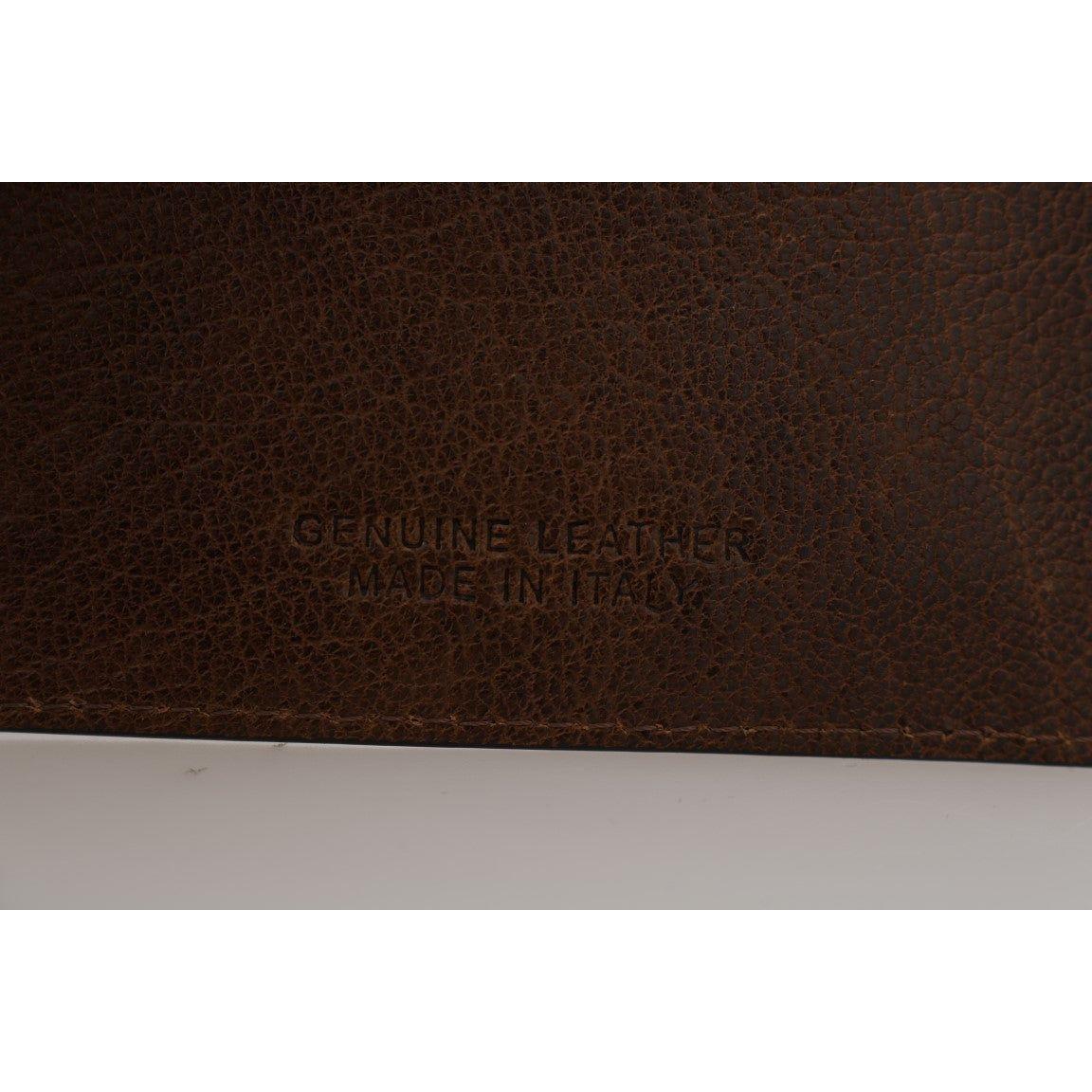 Billionaire Italian Couture Elegant Leather Men's Wallet in Brown Wallet Billionaire Italian Couture Black