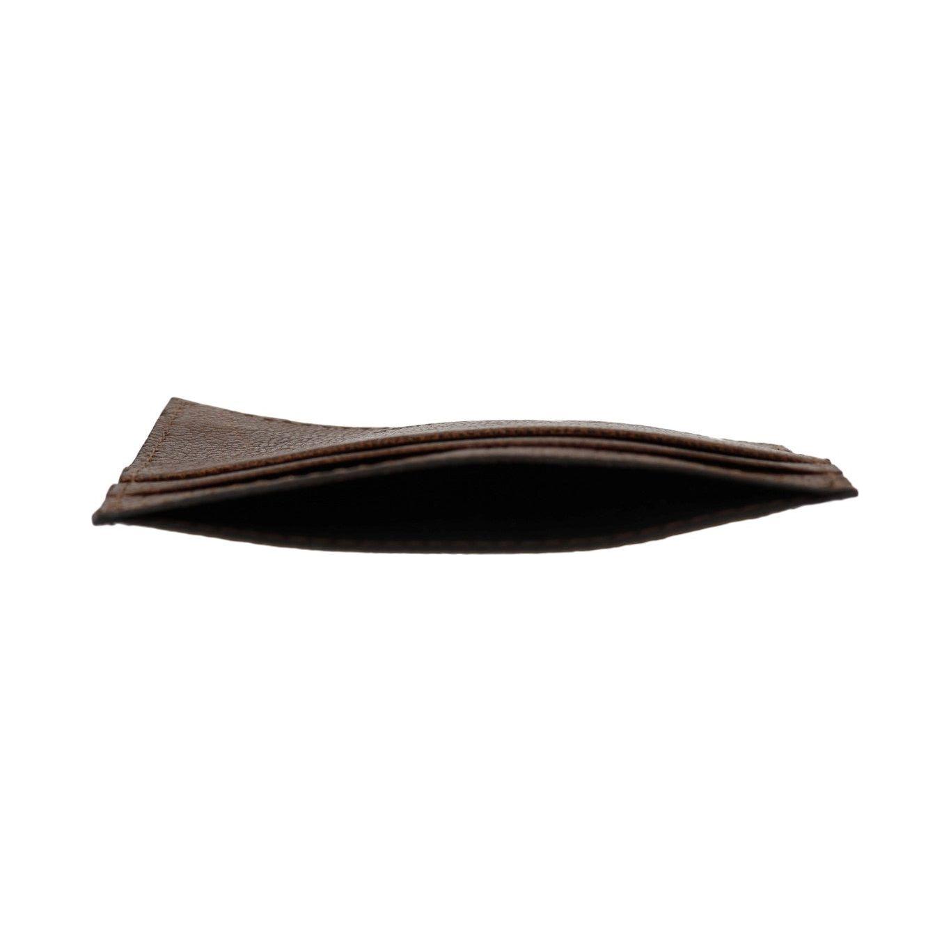 Billionaire Italian Couture Elegant Leather Men's Wallet in Brown Wallet Billionaire Italian Couture Black