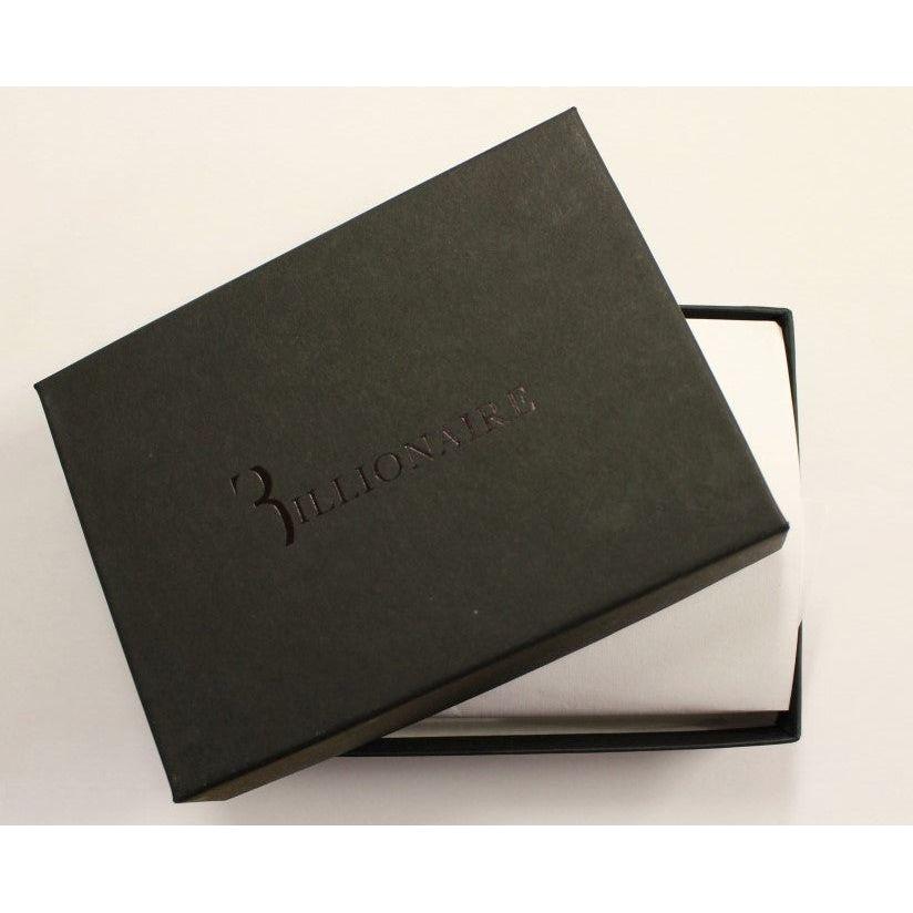 Billionaire Italian Couture Elegant Turtledove Leather Men's Wallet Wallet Billionaire Italian Couture Dark Slate Gray