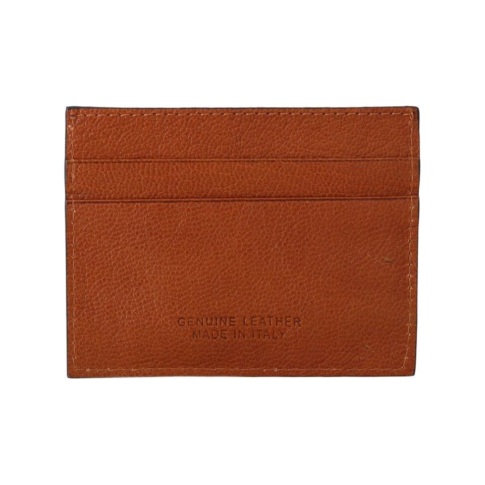 Billionaire Italian Couture Elegant Men's Leather Wallet in Brown Wallet Billionaire Italian Couture Saddle Brown