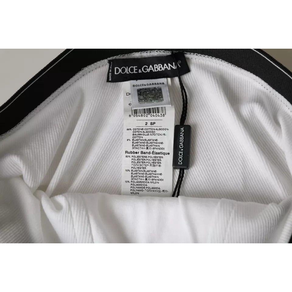Dolce & Gabbana White Cotton Stretch Branded Logo Underwear Dolce & Gabbana Dark Gray