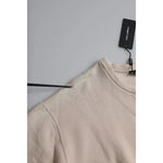 Dolce & Gabbana Beige Cotton Crew Neck Sweatshirt Sweater TSH86367-48