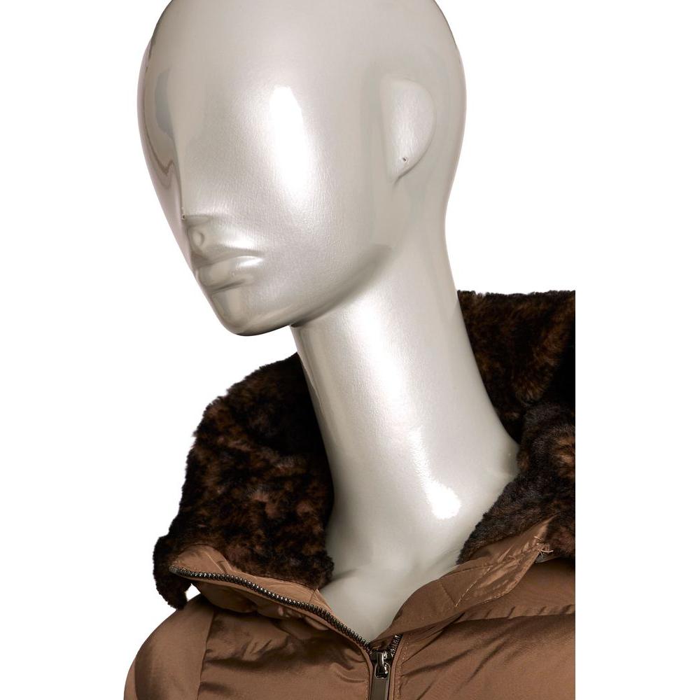 Baldinini Trend Brown Polyester Women Jacket Baldinini Trend Gray