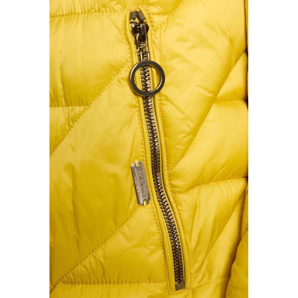 Baldinini Trend Yellow Polyester Women Jacket Baldinini Trend Goldenrod