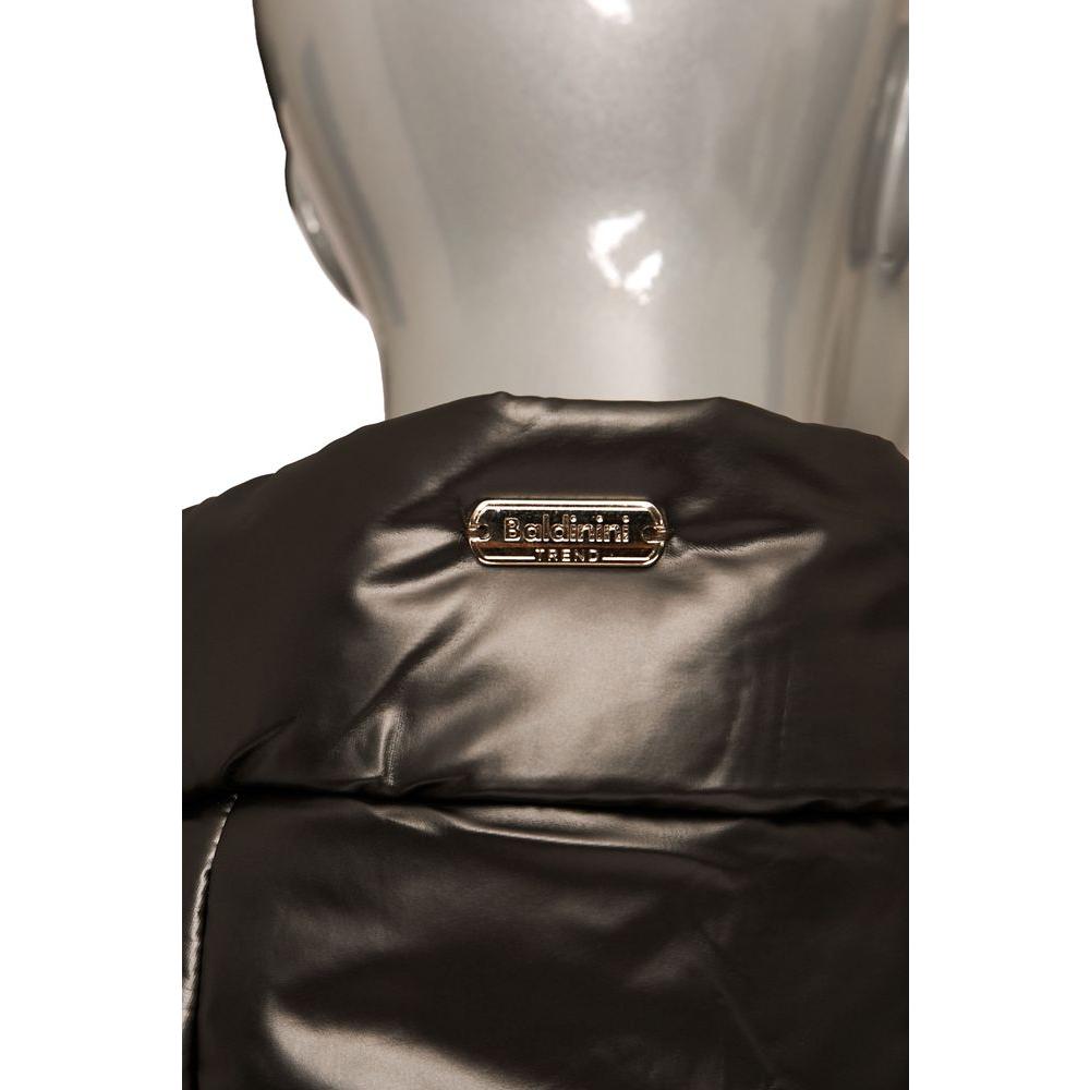 Baldinini Trend Gray Polyester Women Jacket Baldinini Trend Dark Gray