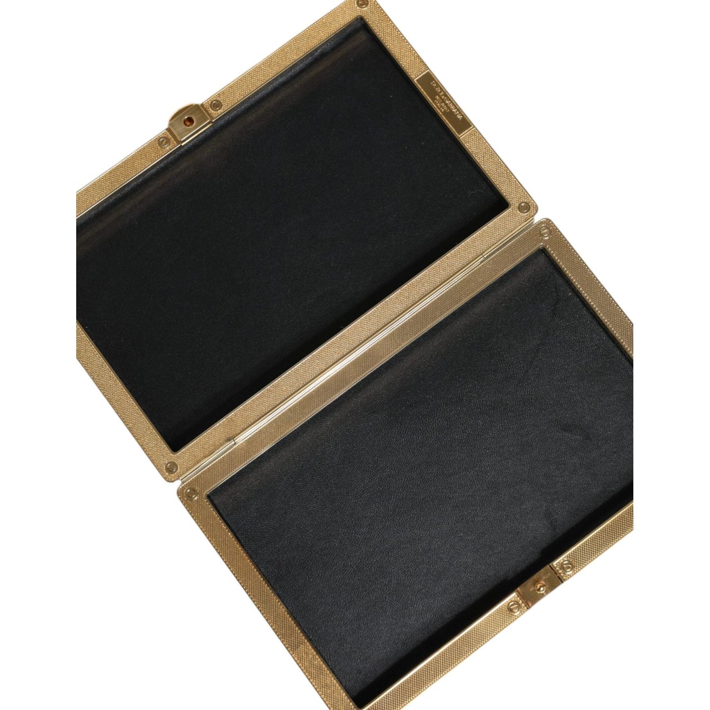 Dolce & Gabbana Gold Crystal Bifold Clutch Evening Party Women Purse Bag Dolce & Gabbana Dark Slate Gray