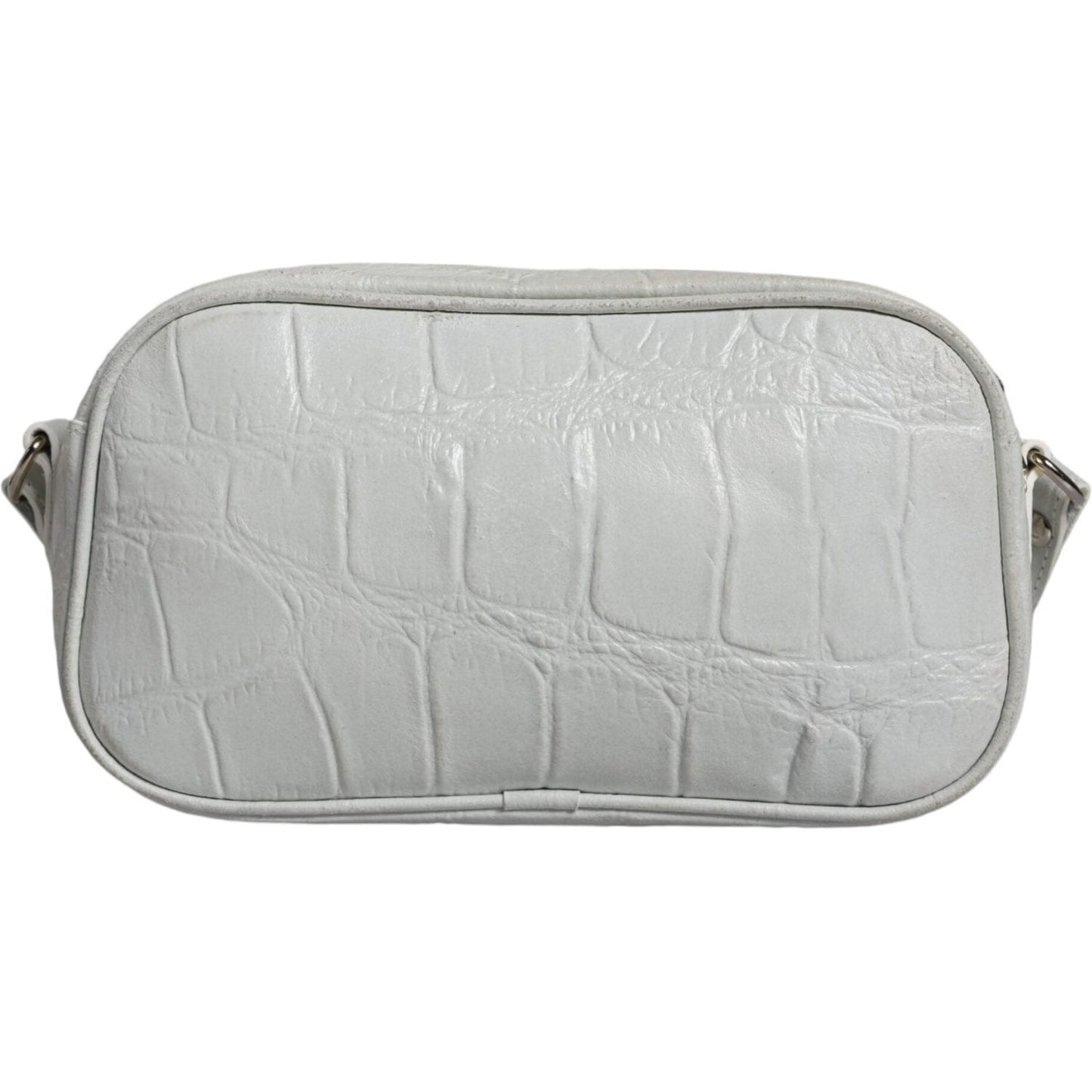 Aniye By White Croc Print Leather Crossbody Sling Bag Aniye By Gray