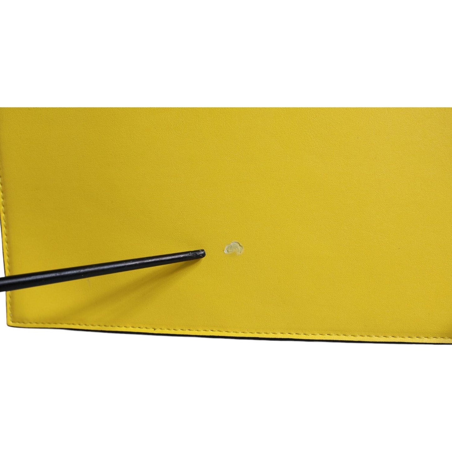 MSGM Yellow Leather Logo Crossbody Sling Shoulder Bag MSGM Goldenrod